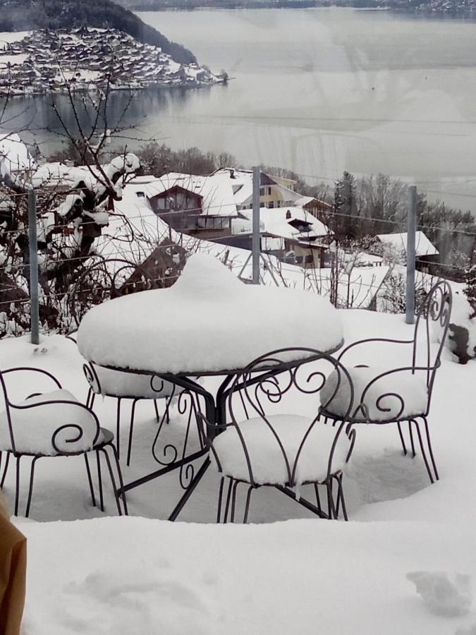 Moderne Unterkunft Mit Panoramablick Auf Thunersee Krattigen Exteriör bild